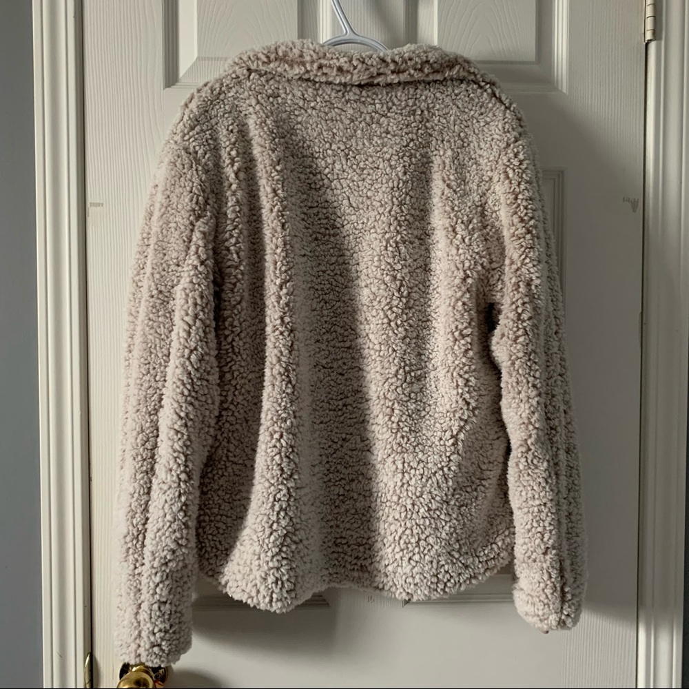 Pale Mauve Teddy Jacket - Picture 5 of 6